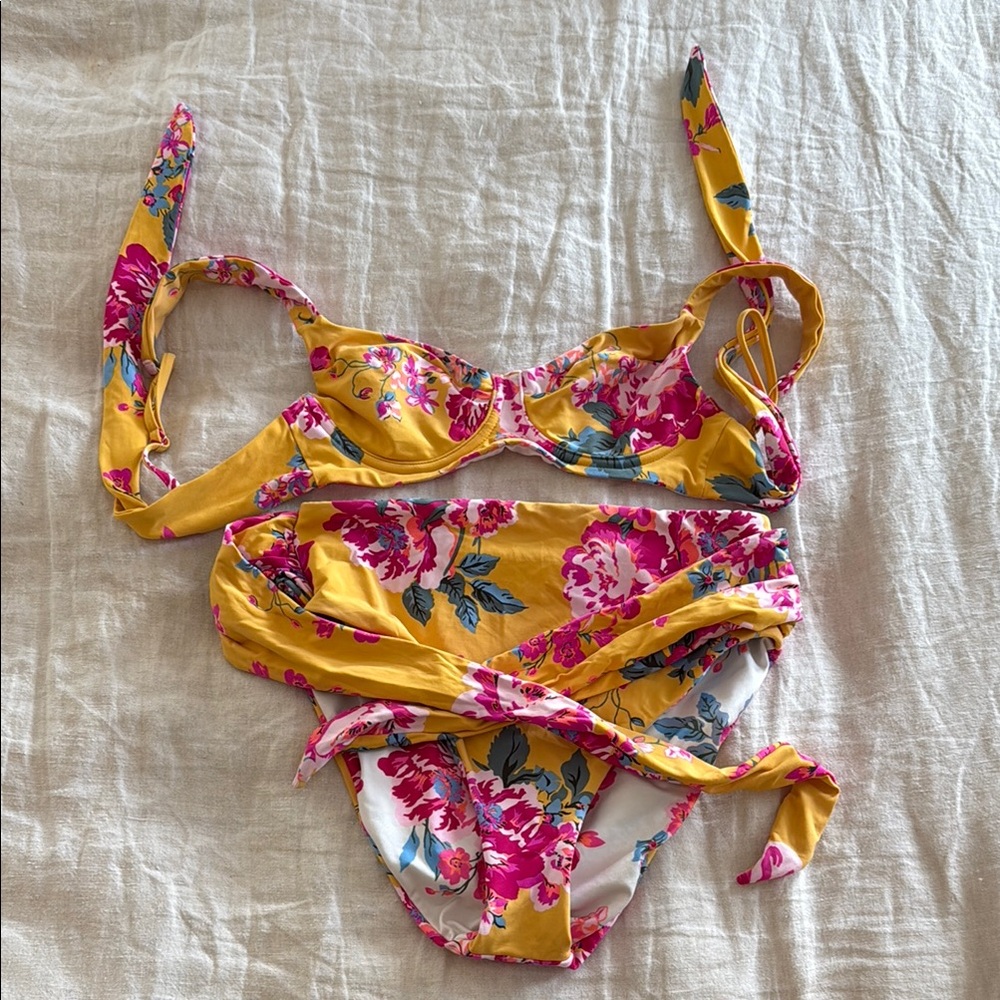 Maaji Yellow Floral Bikini